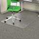 Deflecto EconoMat Chair Mat - Commercial, Carpet - 60" Length x 46" Width x 0.100" Thickness - Rectangular - Clear - 1Each