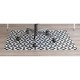 Deflecto FashionMat Black Diamond Chair Mat - Home, Office, Classroom, Hard Floor, Pile Carpet, Dorm Room - 40" Length x 35" Wid